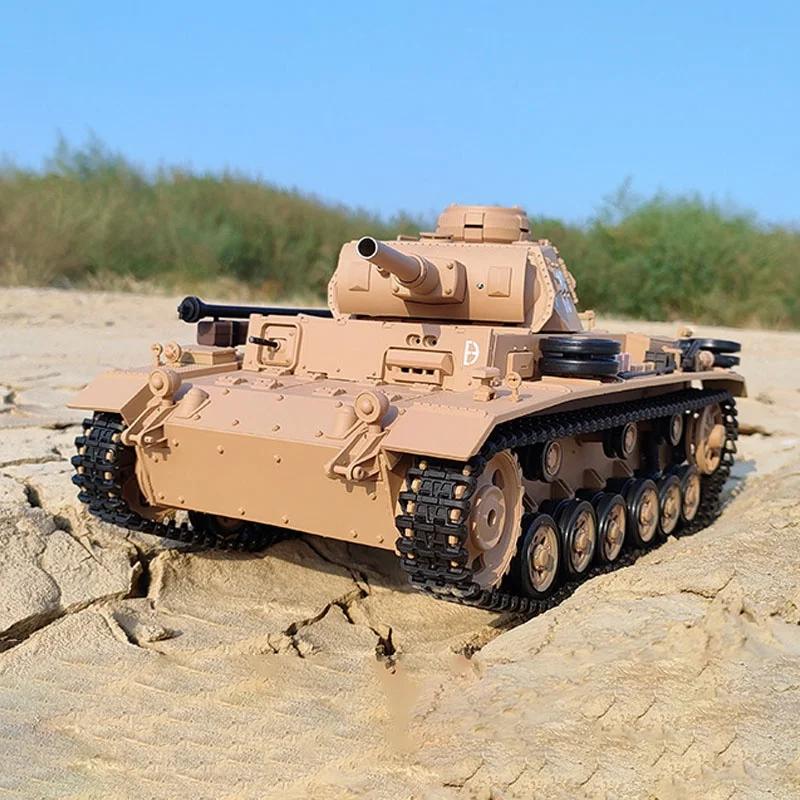 3849-1 German Type Iii H-Multi Functional Competitive Battle 1:16 Proportional Simulation Remote Controlled Tank Military Model