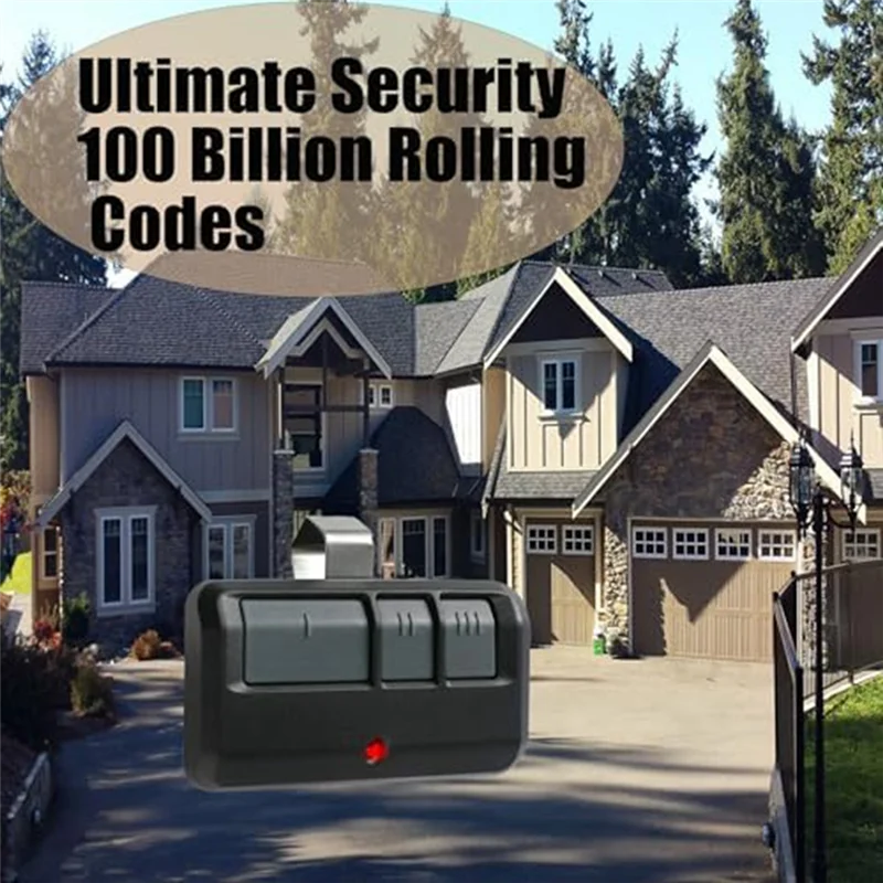 A86G-abridor de puerta de garaje Universal remoto para Chamberlain Liftmaster 893MAX 893LM 373LM 973LM 83LM-3 piezas botón caja moderna Des