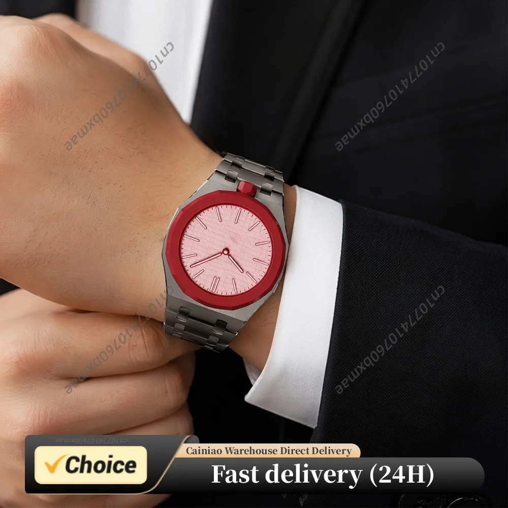 Stainless Steel Case Band For X Royal Pop Watch Band Modern Integrated Bracelet Look Secure Folding Clasp Design