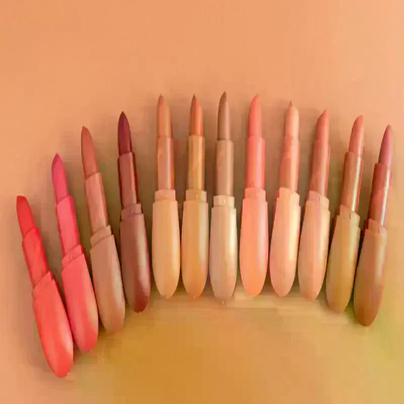 3.6g 12-Color Matte Lipstick Velvet Lip Color, Smooth, Waterproof, Long-Lasting Color Lip Makeup