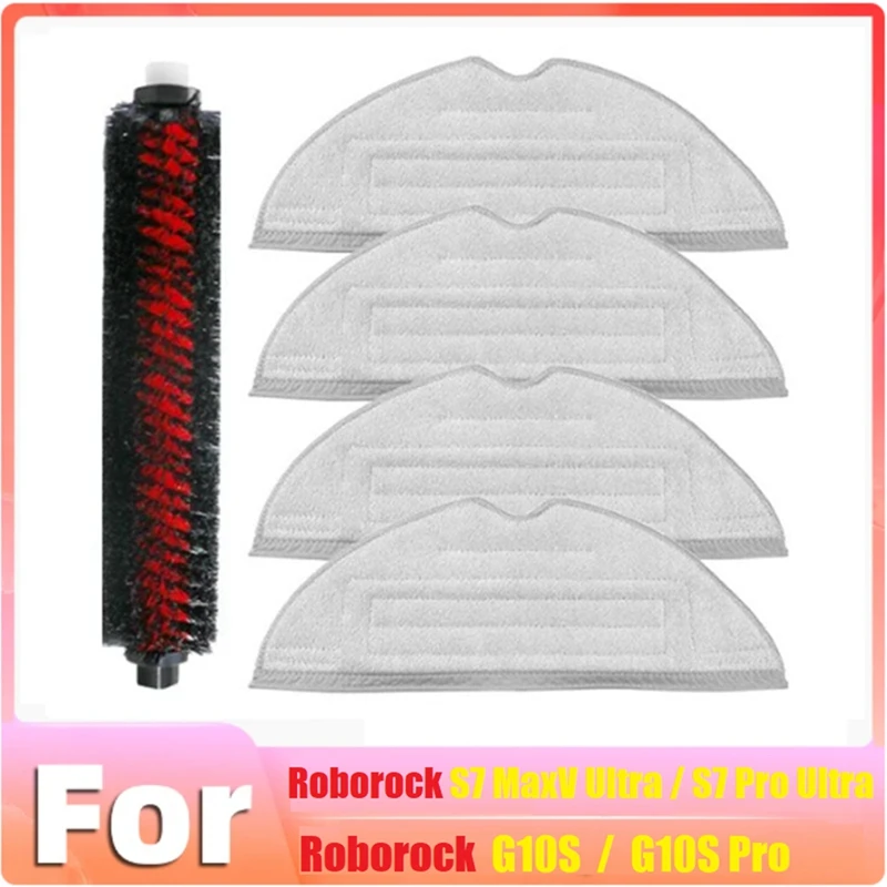 For Roborock S7 Maxv Ultra S7 Pro Ultra High-Speed Cleaning Brush Parts With Mop Pad Washable For Mop Dock Self-Cleaning