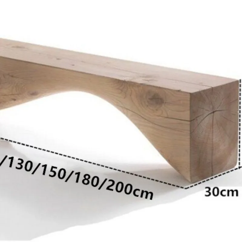 Nordic Personality Creative Art Bench Homestay Log Bench