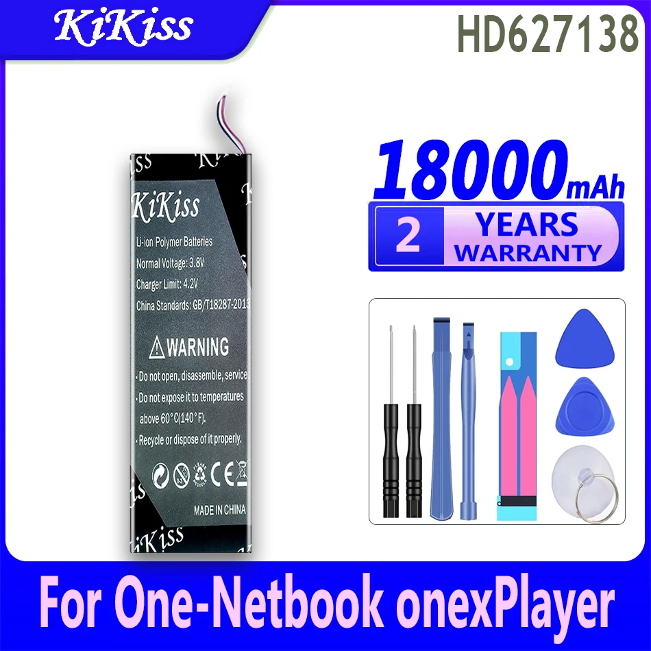 

13500mAh/18000mAh KiKiss Powerful Battery HD627138 LR386387-3S For One-Netbook onexPlayer Onex Player mini OnexPlayer