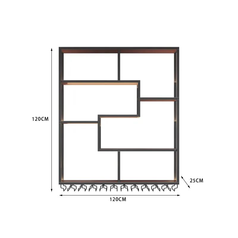 Украшение вина, шкаф для виски, бар, роскошные железные напитки, открытые шкафы, металлические настенные аксессуары для хранения, уличная полная