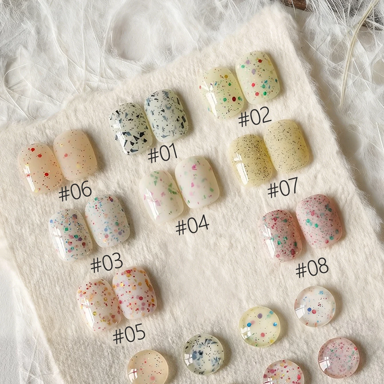 MIANEL 93A 10 مللي كسر الصدفة يوم الجبن مستوحى من هلام البولندية الآيس كريم بريق مسمار الفن عيد الميلاد موضوع 2025 مجموعة جديدة