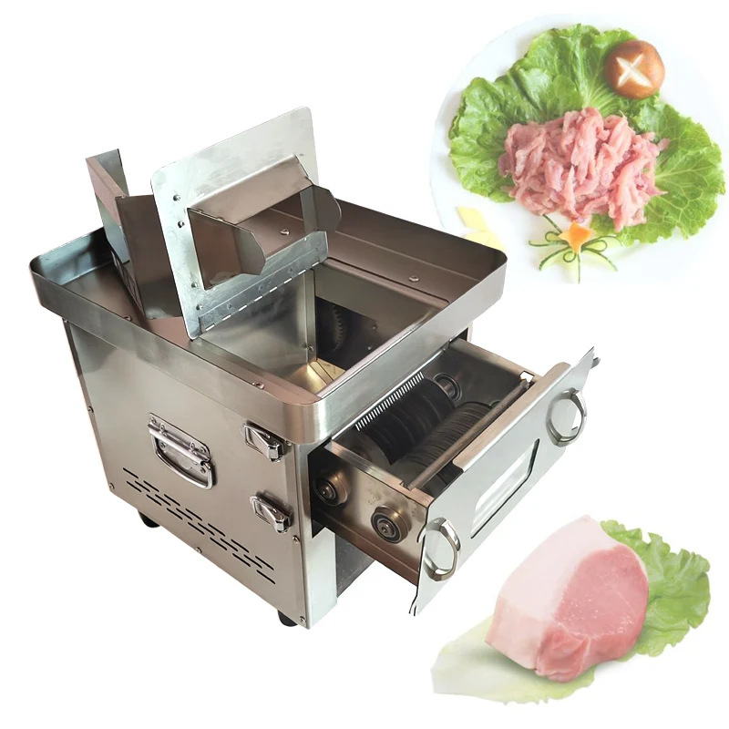 

110V 220V Stainless Steel Electric Meat Strip Cutting Machine Meat Cutting Machine Meat Slicer