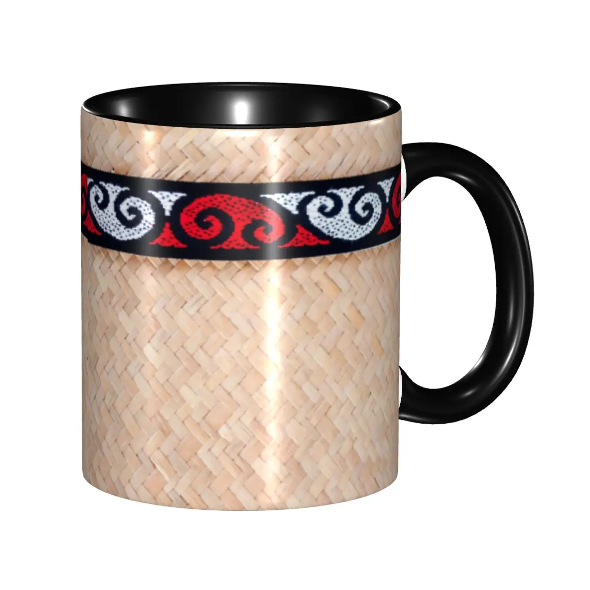 

Custom NZ Maoris Traditional Kete And Design Coffee Mugs DIY New Zealand Ceramic Tea Milk Cup
