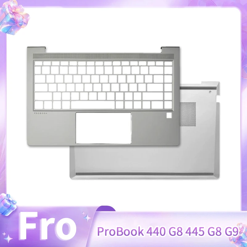 

New Laptop Replace Cover For Probook 440 G8 G9 445R G8 ZHAN 66 Pro 14 G4 Palmerst Lower Bottom Case Silver