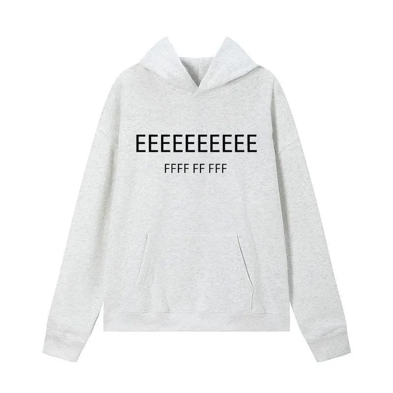 2026 Hot Selling Men's Jogging Sweatshirt, Luxurious Design, Front and Back Plush Letters, Street Style Couple Hooded Sweatshirt