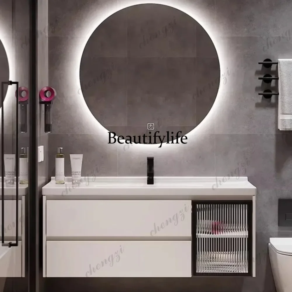 M02 Shelving Cabinet Storage Furniture Home Mirror Wardrobe Bathroom Organizer Fascia Gun Home Furnishing Articles