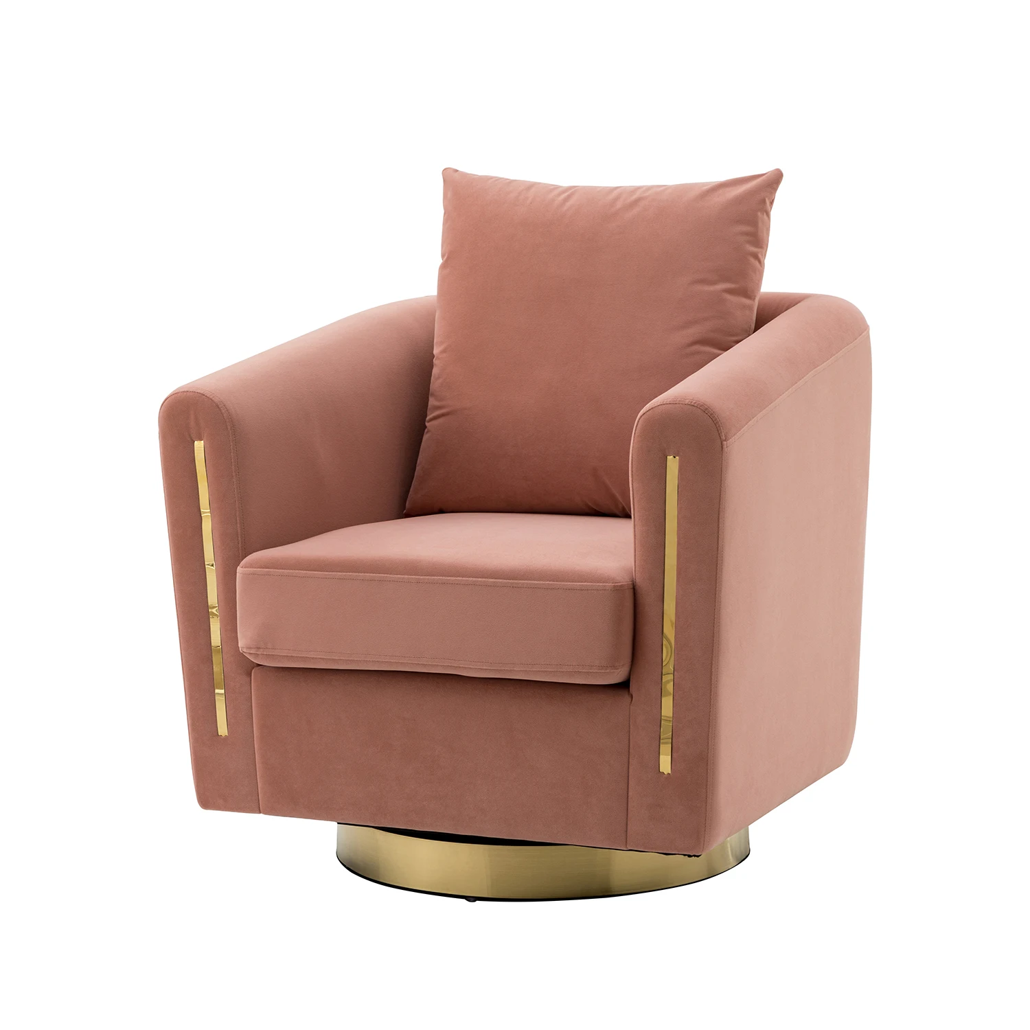 Factory Custom Soft Fabric Leisure Lounge Swivel Chair OEM Metal Base & Colors Bulk Orders for Living Room Bedroom Home Decor