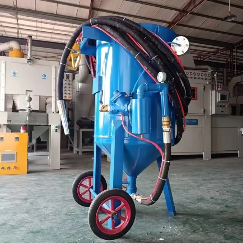 Rust Removing Mini Sandblaster Powerful Spraying Force Sandblasting Machine for Heavy Rust Metal Surface Restoration