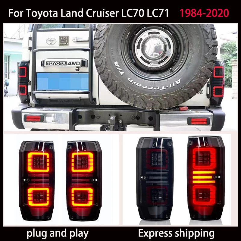 For Toyota Land Cruiser LC70 LC71 LED rear taillight signal turn signal Brake light LED taillight assembly automotive accessorie