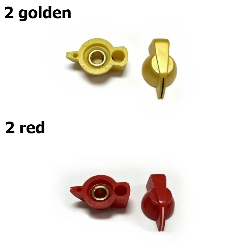 Acrylic 6mm potentiometer knob cap knob head inner hole black red yellow blue milky white