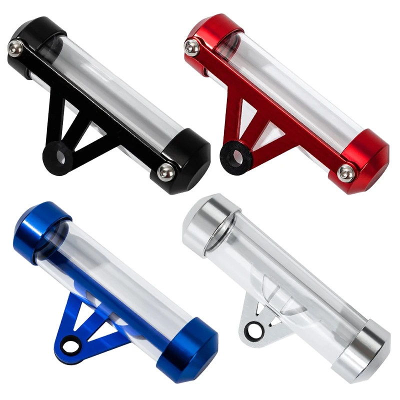 2Pcs Motorcycle Secure Tube Tax Disc Holder Universal Motorbike Secure Tube Tax Disc Cylindrical Fixed Holder Modified Parts