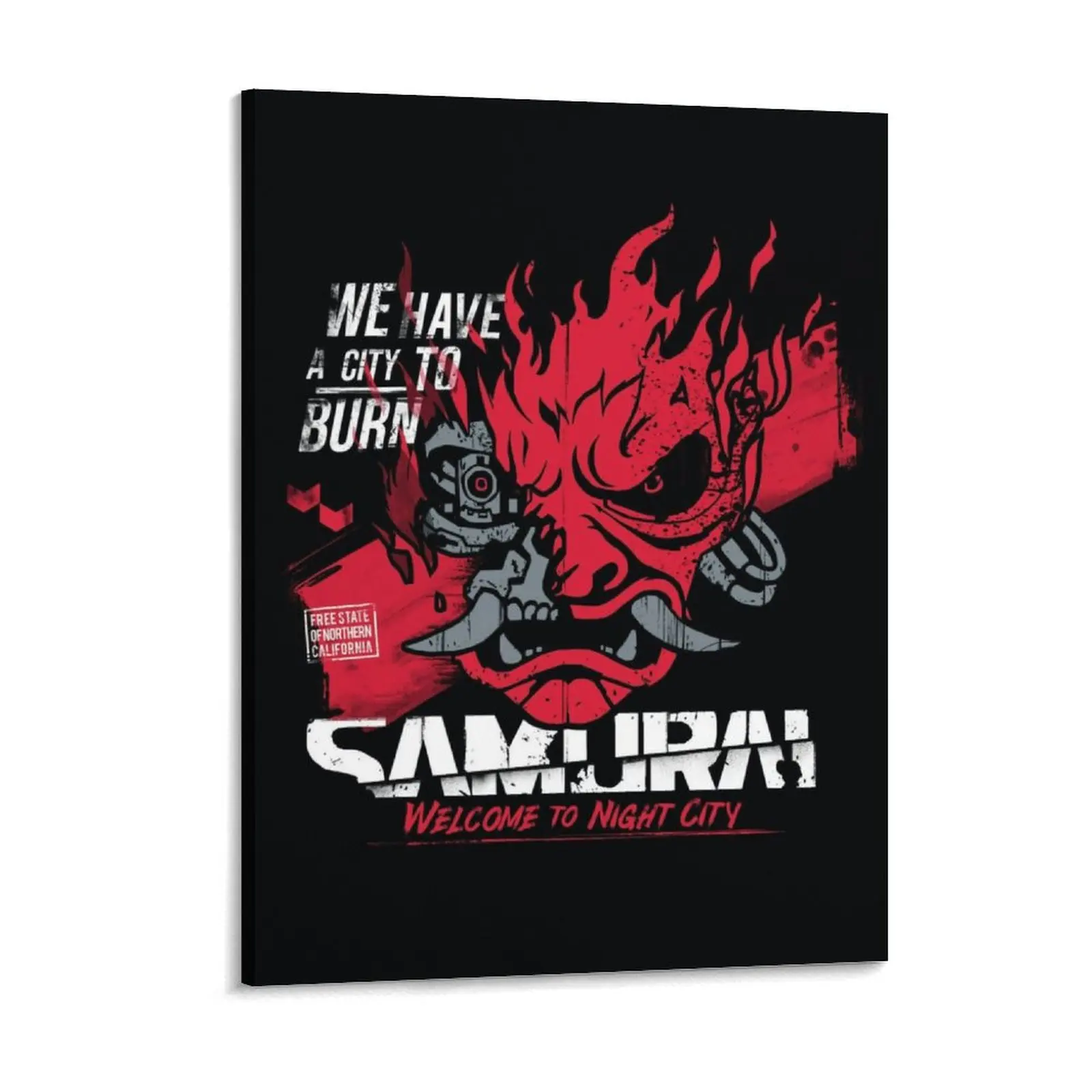 We Have A City To Burn Canvas Painting Wall Mural Party Create Framed Wall Paintings