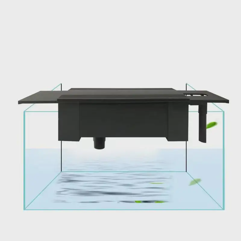 

up down Stretchable Aquarium Filter Tray Top Mounted Rainfall Style Turtle Tank Pet Fish Bowl Water Purification Equipment