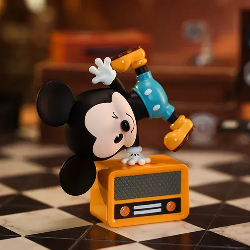 

Disney Mickey Family Vintage Series 100% Original Blind Box Surprise Mystery Box Cute Anime Action Figure Ornaments Figurines
