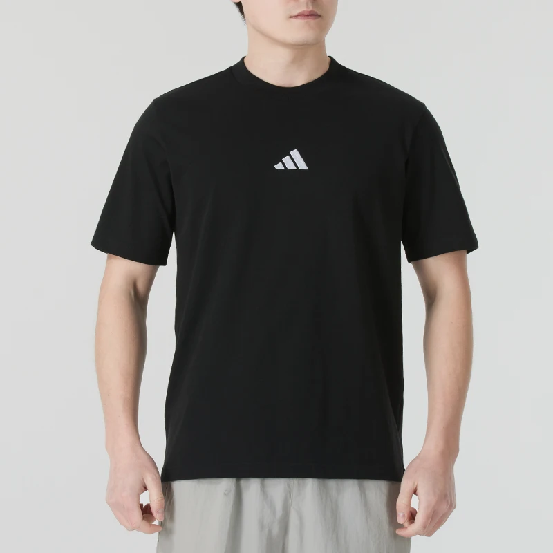 

Мужская спортивная футболка Adidas m Sl Sj t, свободная, дышащая и удобная, с короткими рукавами, для бега, фитнеса и тренировок, Jy8562