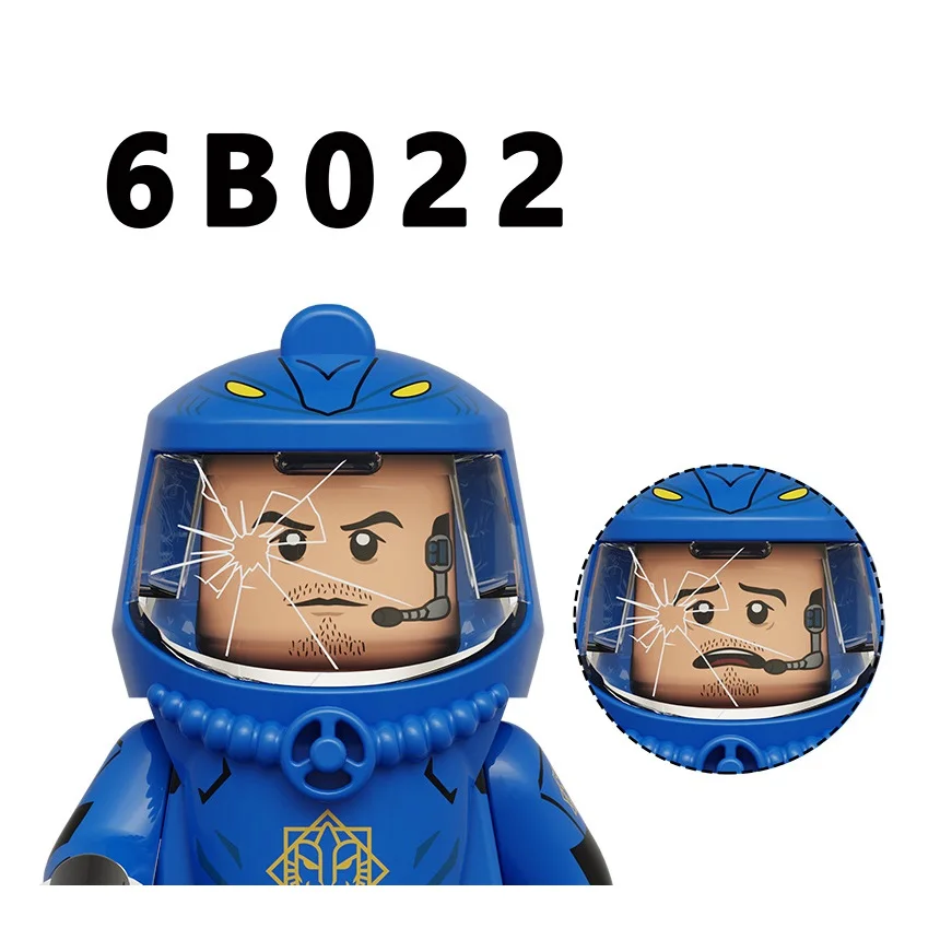 Resident Fireman Evil Zombie Firefighter Building Blocks Mini Action Figure Bricks Toys