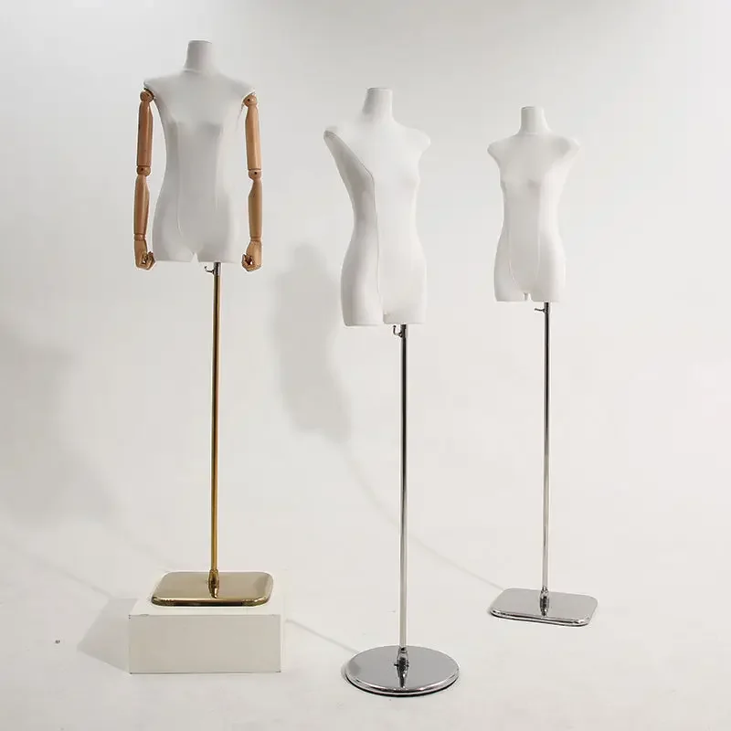 New Korean version flat chest flat body clothing store women's clothing model display shelf window props half body adult table