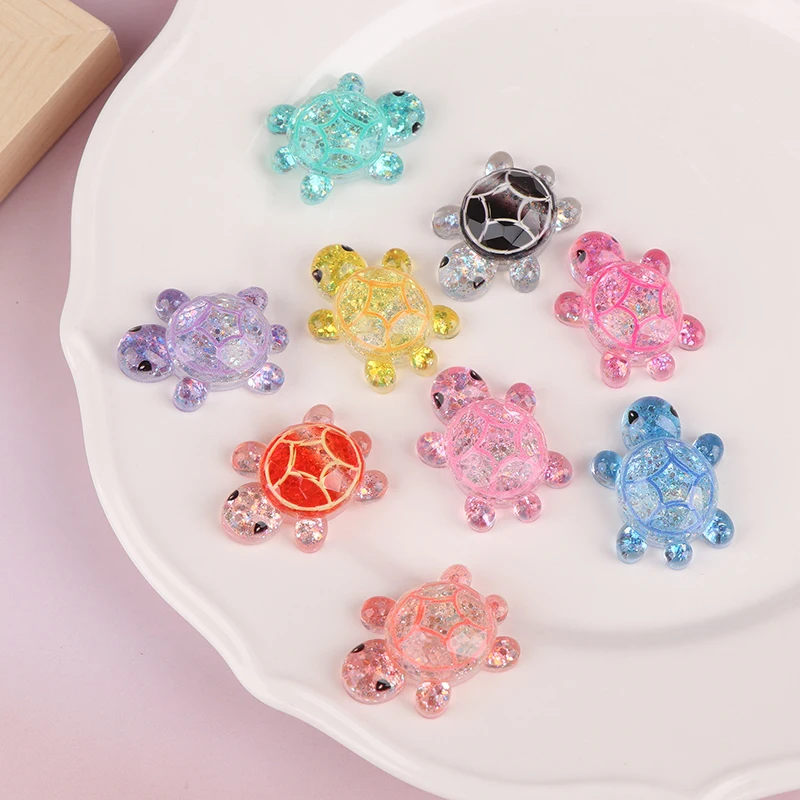 

2 Pcs Cartoon Colourful Mini Turtle Resin Crafts Ornaments Home Decorations Gift Accessories Random Two Small Turtles 32mm