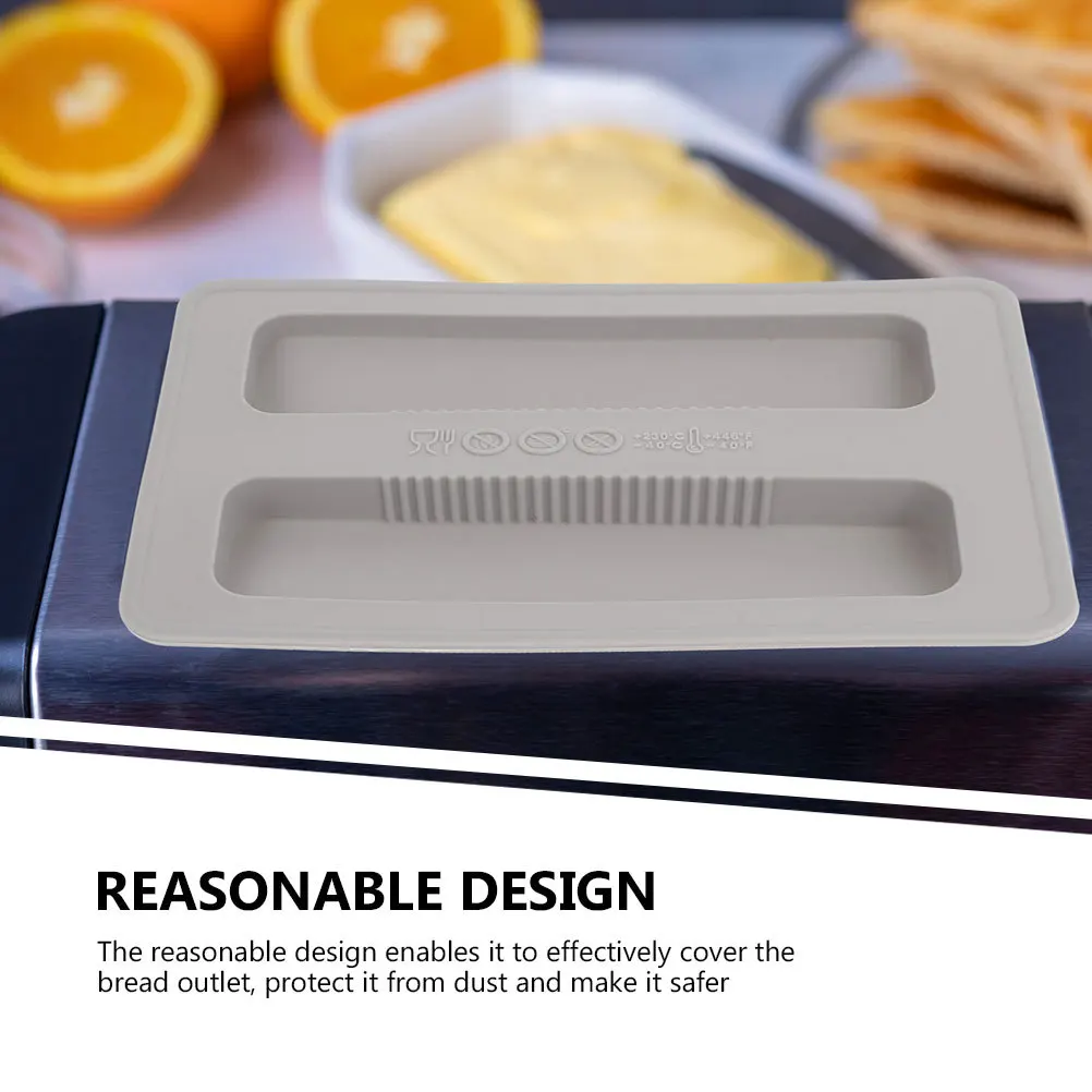 

2Pcs Bread Machine Dust Cover Silicone Toaster Lid for Toaster Protection Universal Fit for Most Bread Makers Kitchen Accessory