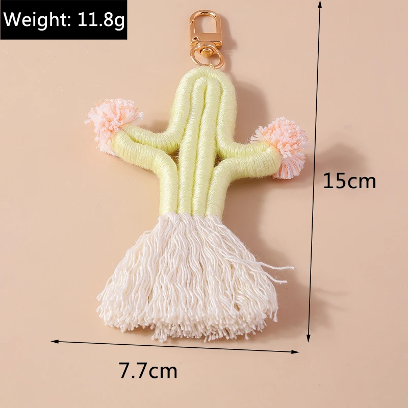 Niedlicher handgestrickter Regenbogen-Quasten-Schlüsselanhänger für Damen und Mädchen, Schlüsselanhänger für Autoschlüsselhalter, Handtasche, Anhänger, DIY-Schlüsselanhänger, Schmuck, Geschenke – Detail 6