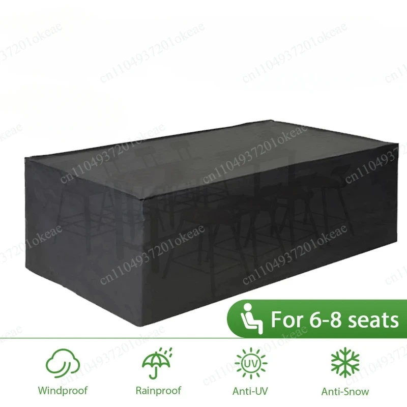PU Coating Anti-UV Table Chair Dust Proof 420D Oxford Waterproof Outdoor Patio Garden Furniture Covers Rain Snow Chair Covers