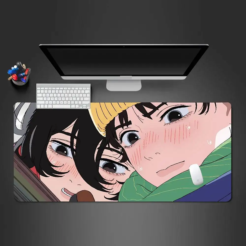 Look Back Anime Mousepad Non-slip Suitable For Office Computers Laptops E-sports Game Desk Mats XXL Keyboard