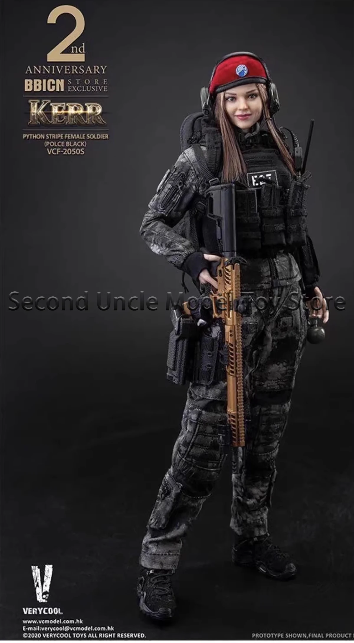 

VERYCOOL VCF-2050S 1/6 BBICN Exclusive KERR Python Stripea 12'' Female Soldier Action Figure Full Set Collectible Model Toys