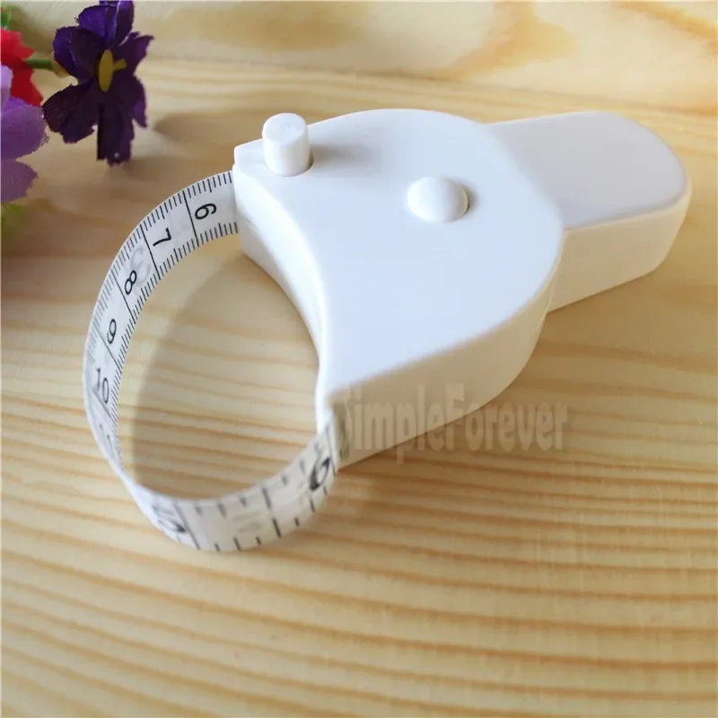 100pcs Diet Fitness Caliper Measuring Body Waist Tape Measurer 60inch 150cm Fat Weight Loss Measure Retractable Ruler