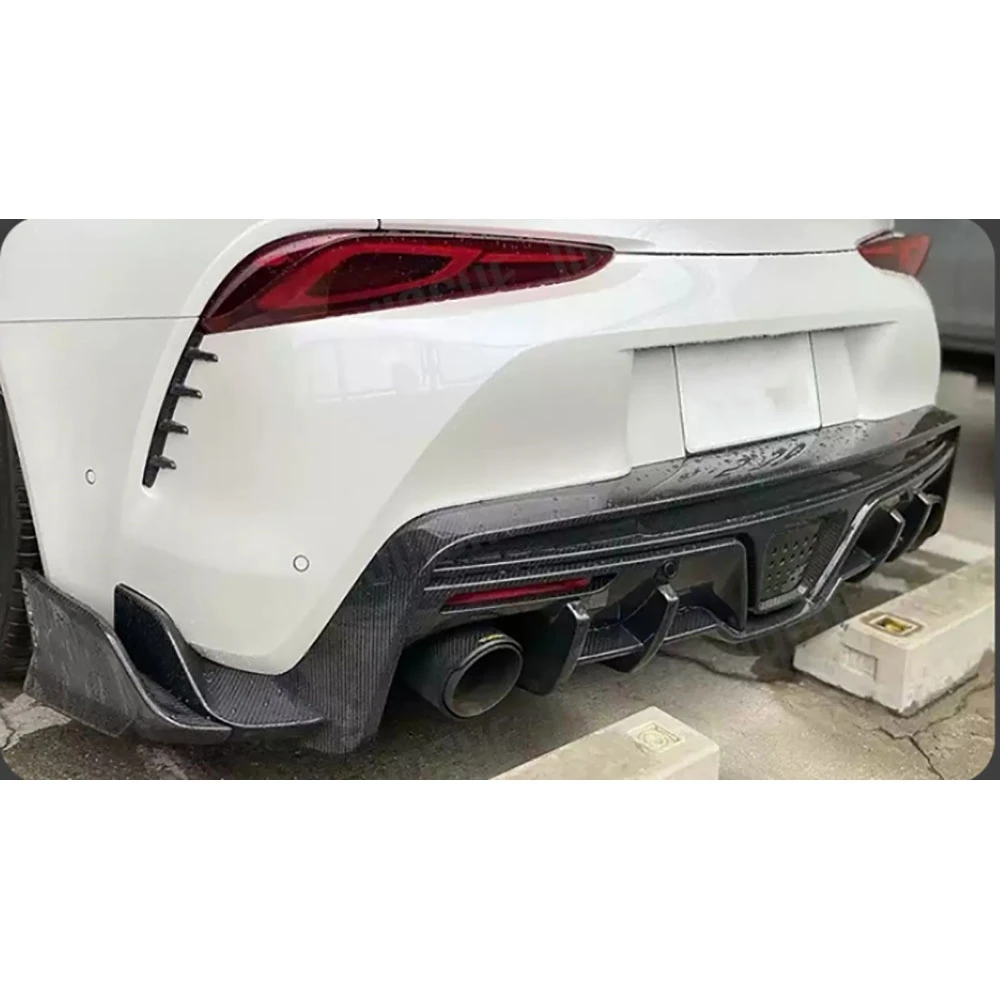 

Carbon Fiber Car Rear Diffuser Lip Spoiler For Toyota Supra A90 A91 2019-2024 Rear Bumper Guard