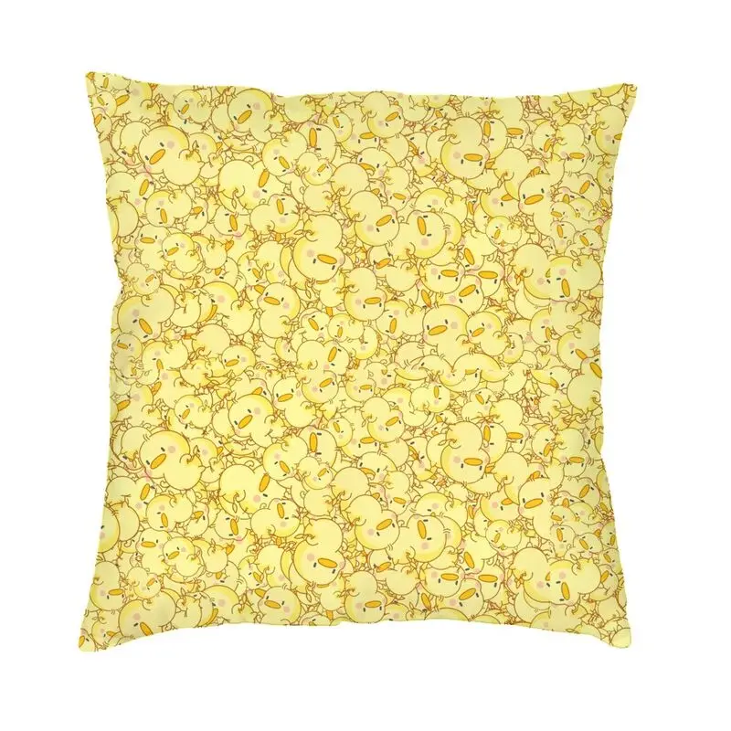 Random Ducks Cushion Covers Soft Luxury Pillow Case for Car Sofa