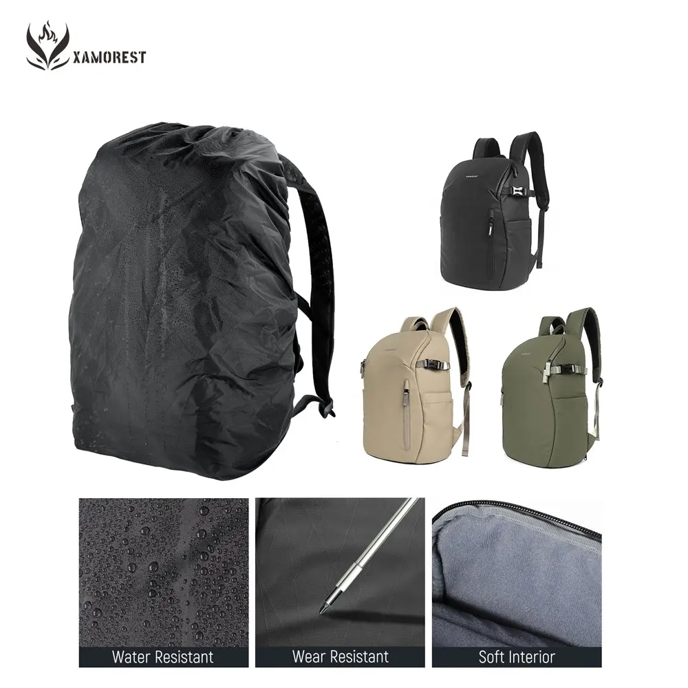 

XAMOREST Camera Backpack Durable High-density Fabric Lattice Light Journey Photography Backpack