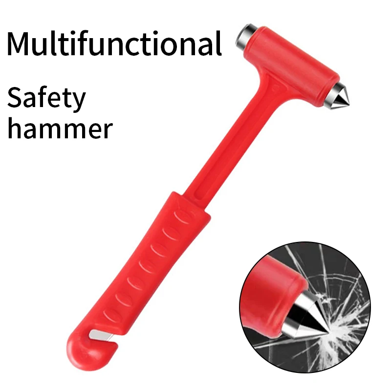 Universal Practical Safety Hammer Plastic Car Buses Trucks Window Breaking Hammer Portable Car Emergent Rescue Escape Tools