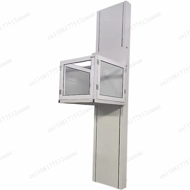 Hydraulic Guide Rail Electric Freight Lift Platform For 1-2 Floor Warehouse Factory Small Cargo Elevator