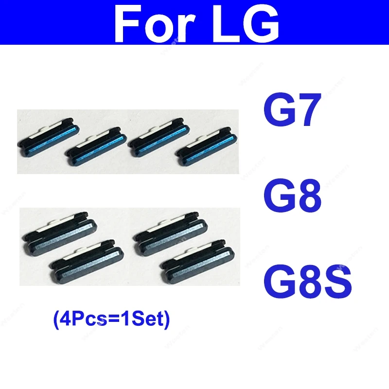 4PCS/Set Side Key For LG G7 G8 G8S G8X On Off Power Volume Buttons Small Power Volume Keys Replacement