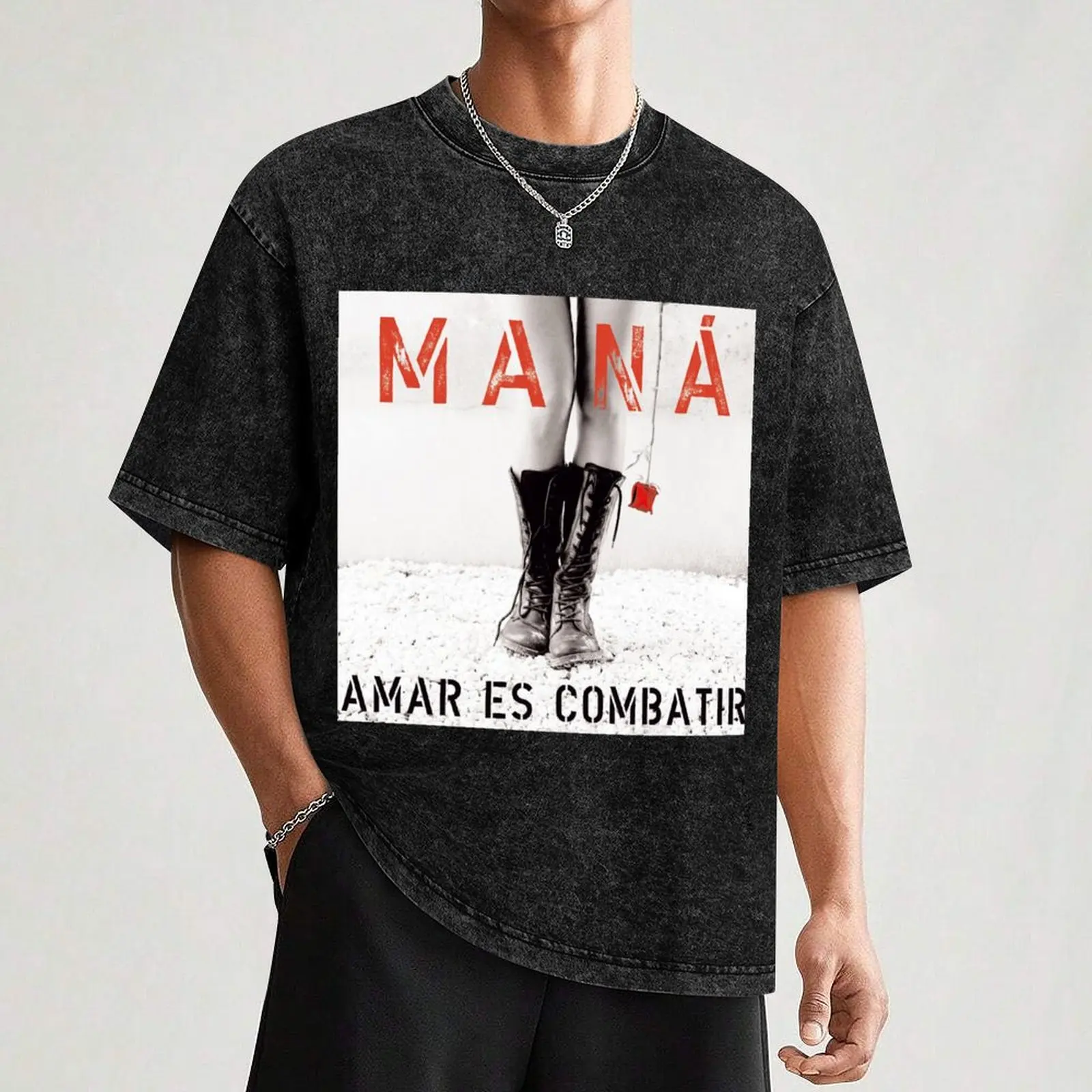 Mana amar es combatir T-Shirt Work Comfort T-Shirt for Men
