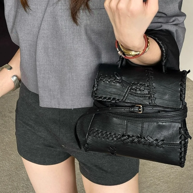 

Женская большая сумка с поясом, тренд 2025, модельерская роскошная сумка на плечо, новая высококачественная изысканная тканая сумка через плечо с украшением