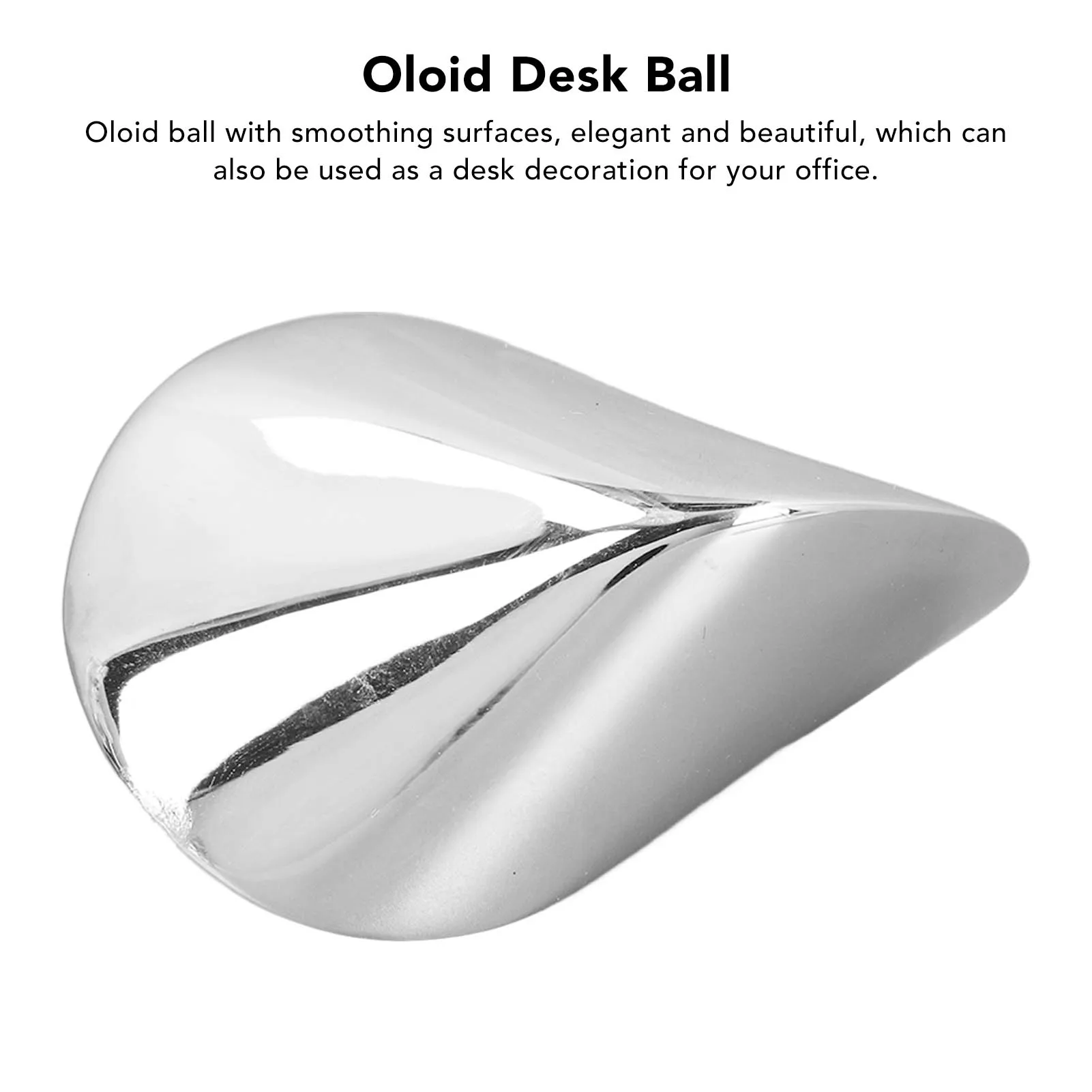 Oloid Desktop  Oloid Desktop  Reduce Pressure Smoothing Surfaces Stainless Steel Decompression Ball