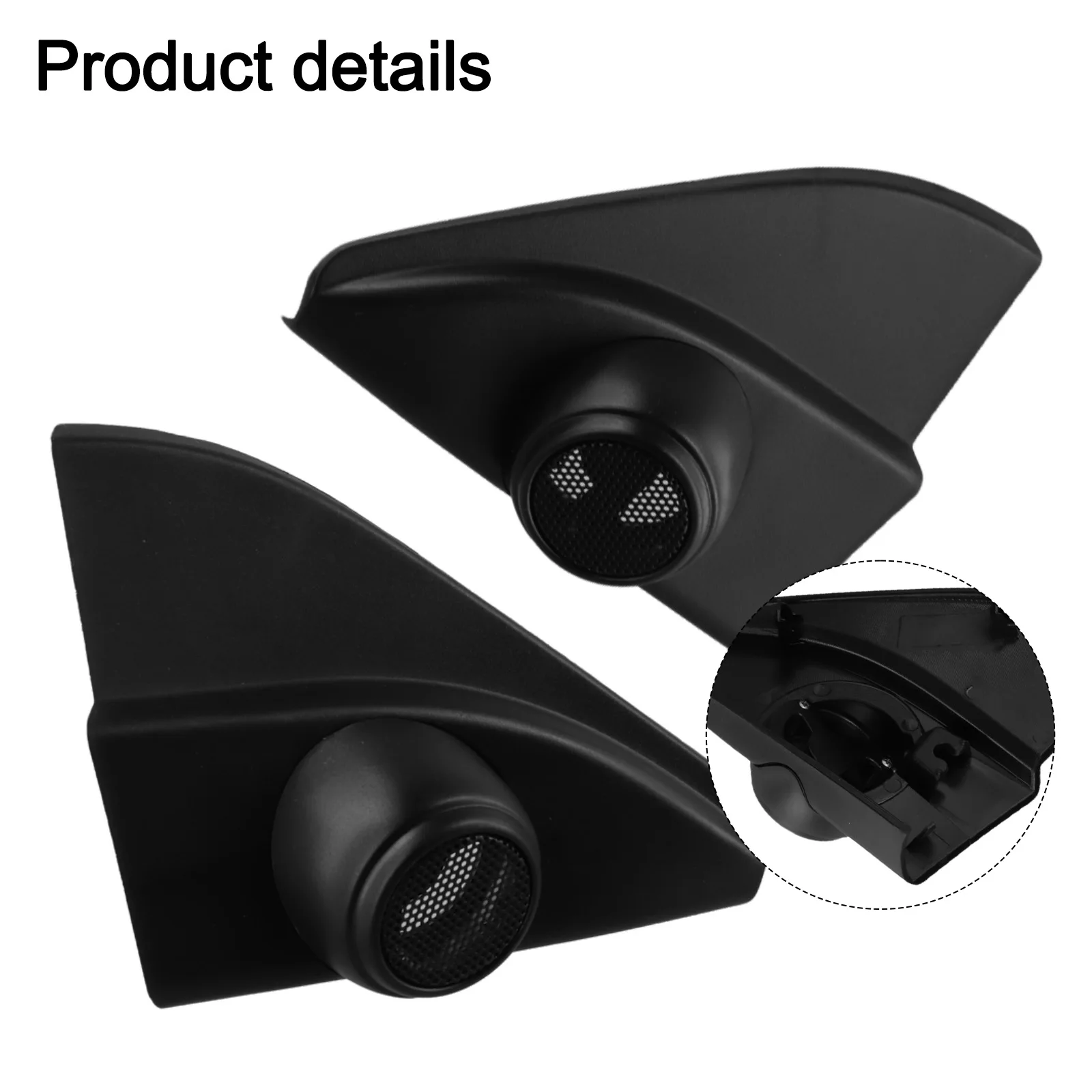 2PCS For Toyota Hilux For Fortuner 2016-2019 Car A-Pillar Speaker Cover Mounts Ornaments/interior Replacement Parts Easy Use