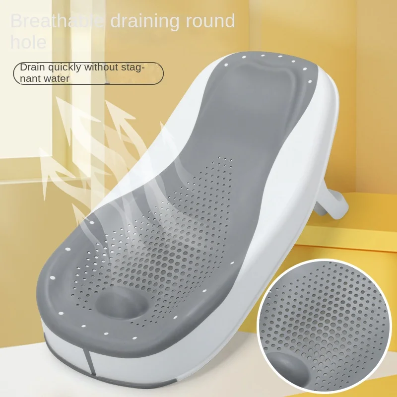 Newborn Bath Tub with Stand Set: Back-Friendly Bathing and Changing Table, Foldable, with Drain and Non-Slip Base for Baby