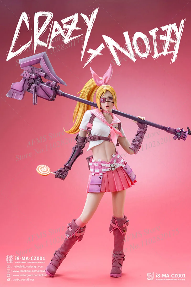 I8Toys I8-MA-CZ001/002 figura coleccionable a escala 1/6, uniforme de caramelo Kawaii JK, figura de acción de soldado para mujer de 12 pulgadas