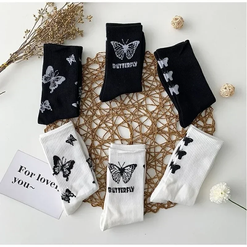 Retro Cute Japanese Socks for Women Female Tied Sports Net Red Bow Simple Fashionable Casual Socks Ropa Mujer Носки Женские 양말