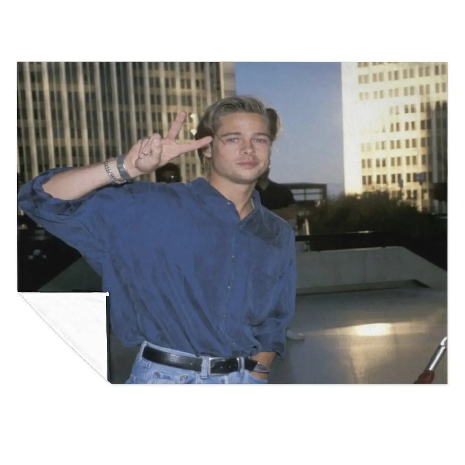 

brad pitt 90s Throw Blanket Bed Decorative Sofas Decorative Throw Soft Blankets