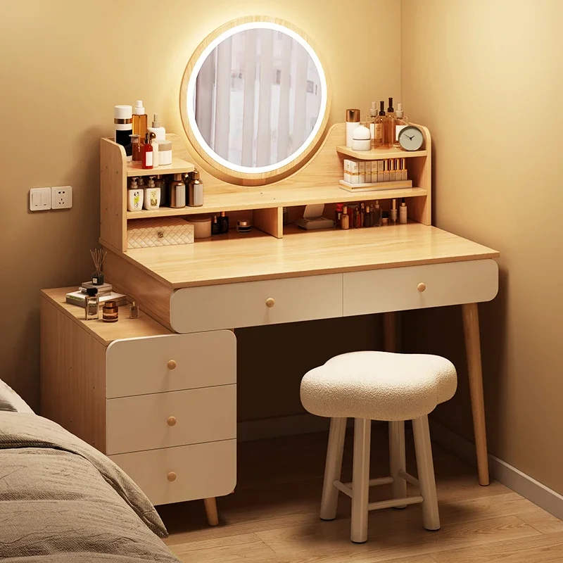 

Holder Bedroom Dressing Table Luxury Baby Mirror Vanity Dressing Table Mobile Modern Coiffeuse De Chambre Home Furniture