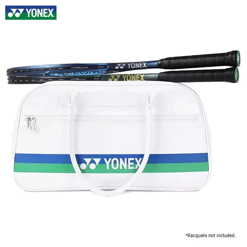 Yonex 75th Anniversary PU Leather High Quality Badminton Racquet Bag Sports Tote Bag For Women Mens Can Hold 3 Racquets