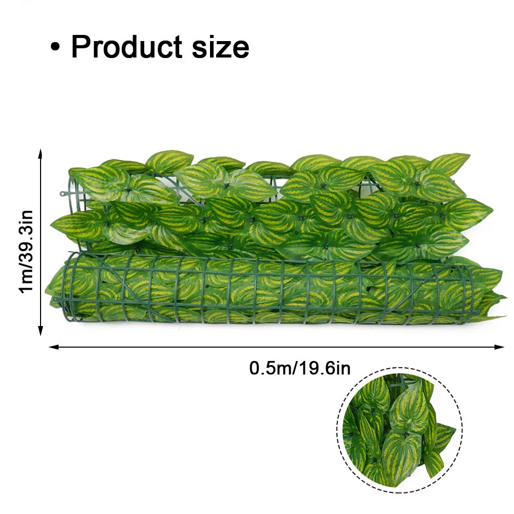 1 * sztuczny liść sztuczny liść ochrony prywatności płot rolowany na ścianę ogrodową ogrodowa dekoracja ślubna baru