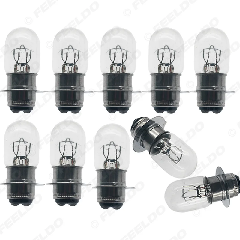 12V 25W T19 P15D-25-1 Motorcycle Headlight Bulb Car Halogen Far and near Light Integrated Headlamp